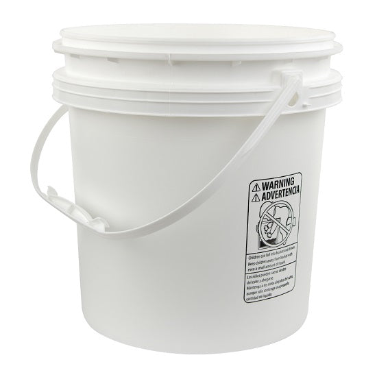  Bucket with Handle White 