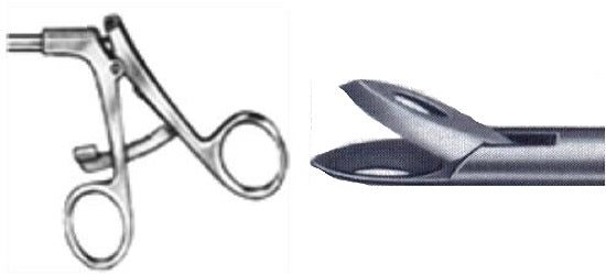 Retchet Handle - Pointed Spoon Forceps