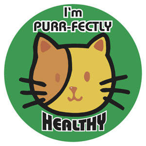 Tabbies Children's Stickers Practice Marketing/Giveaways - 1-3/4" CIRCLE, 100 per Roll