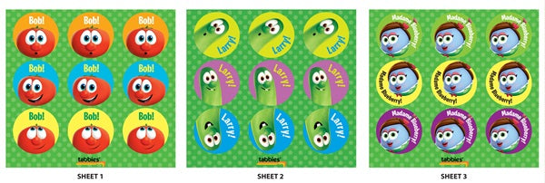 Tabbies VeggieTales Sight Words - 3-1/2" x 5" Cards, 5 packs Per Box - 28481