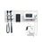 Welch Allyn Green Series 777 Integrated Wall System GS 777 Wall Transformer, Coaxial Ophthalmoscope, Diagnostic MacroView Otoscope, Wall Aneroid, SureTemp Plus Thermometer - 77795-MX