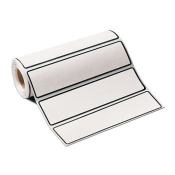 Carstens Blank Label Multipurpose Label Without Legend Clear 1-7/16 X 3-3/8 Inch - 1658-00