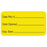 Tabbies Inventory Control & Sterilization Labels "DATE REC'D___ DATE OPENED__ EXP. DATE__ -", Fluorescent Yellow - 1-5/8"W x 7/8"H, 560 per Roll - V-LR138