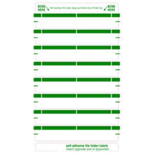 Tabbies 1-Up Name Labels, File Folder Label	- 3-7/16"W x 9/16"H, - 248 per Pack