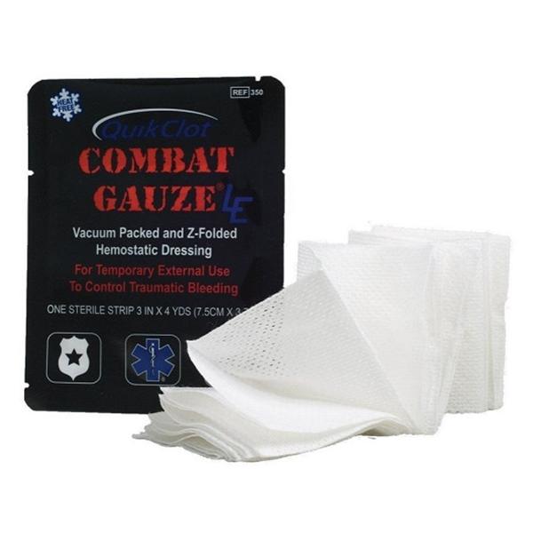 Z-Medica Corp Gauze Combat Quikclot 3"X4Yd Z-Fold Ea, 50 Ea/Ca - 350