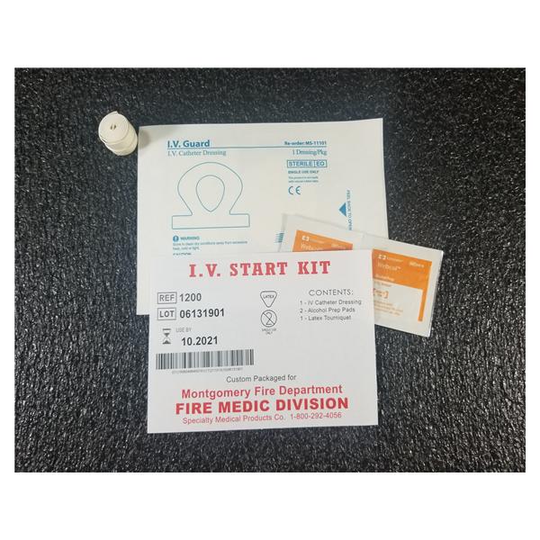 Motion Medical Distributing Kit Iv Starter With Dressing/Tourniquet Latex 100/Ca - 1200