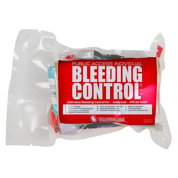 North America Rescue Advanced Kit Bleeding Control Public Access Ea - 80-0467