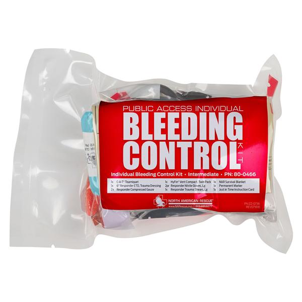 North America Rescue Intermediate Kit Bleeding Control Public Access Ea - 80-0466