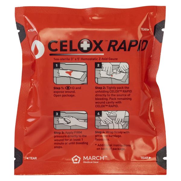 North America Rescue Gauze Hemostatic Celox Sterile Each - 30-0069