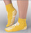 Principle Business Enterprises Pillow Paws Slipper Socks X-Large Yellow - 3912-001