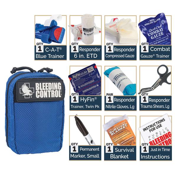 North America Rescue Advanced Kit Bleeding Control Public Access Blue Ea - 80-0903