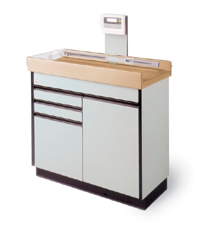 Hausmann Industries 4945 Series Pediatric Exam Table with Scale Fixed Height 40 Lbs. - 4945-927-756