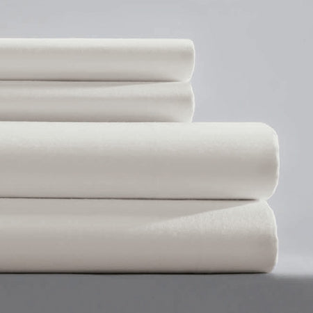 Standard Textile - Bed Sheet Fitted Sheet 60 X 80 X 11 Inch Bone Cotton 60% / Polyester 40% Reusable - 04542149