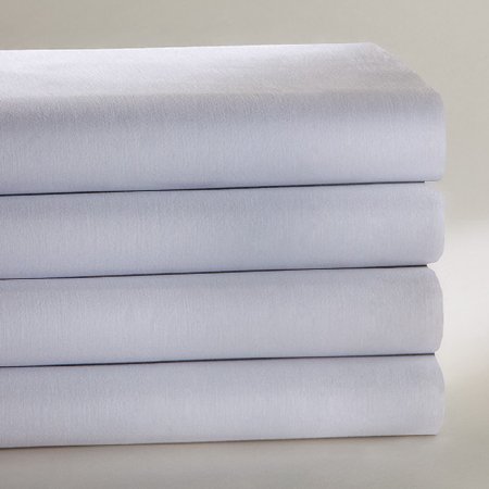 Standard Textile - Bed Sheet Flat Sheet 66 X 104 Inch White Cotton 70% / Polyester 30% Reusable - 16337300