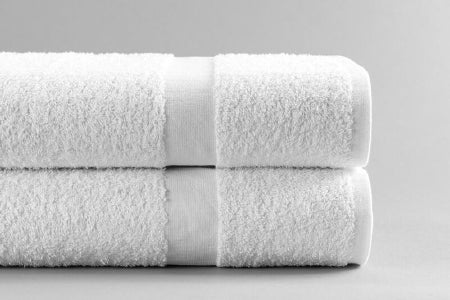 Standard Textile Bath Towel 24 X 50 Inch Cotton 86% / Polyester 14% White Reusable - 40148400