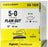 Covidien Suture with Needle Absorbable Uncoated Undyed Suture Chromic Gut Size 6-0 18 Inch Suture 1-Needle 11 mm Length 3/8 Circle Reverse Cutting Needle - G1780K