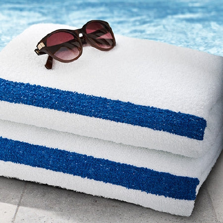 Standard Textile Pool Towel 20 X 40 Inch White Stripe - 40976100