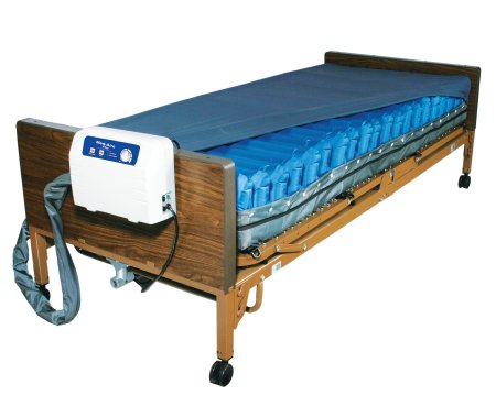 Med-Aire Plus - Alternating Pressure Mattress Alternating Pressure System 8 X 36 X 80 Inch - 14029DP