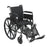 Drive Medical Cruiser III Lightweight Wheelchair Dual Axle Full Length Arm Flip Back, Padded, Removable Arm Style Mag Wheel Black 18 Inch Seat Width 300 lbs. Weight Capacity - K318DFA-SF