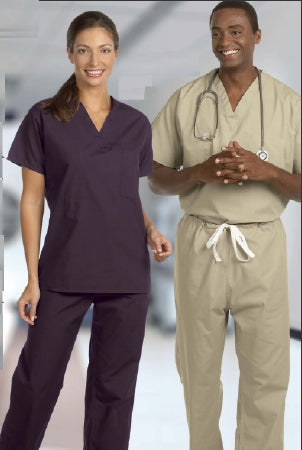 Fashion Seal Uniforms Scrub Shirt Medium Jade Green 1 Pocket Short Set-In Sleeves Unisex - 6794-