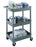 Luxor - Utility Cart 18 X 24 X 40.5 Inch Black / Gray 12 Inch Spacing - BKSTC111GY