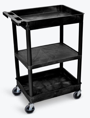 Luxor - Utility Cart 3-1/2 X 18 X 24 Inch Black 11-3/4 Inch Spacing - STC121-B