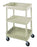 Luxor Utility Cart 18 X 24 X 38 Inch 3 Shelves Black / Red - BKSTC121RD