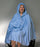 Skil-Care Shower Poncho Blue One Size Fits Most Over-the-Head Drawstring Closure Unisex - 909130