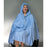 Skil-Care - Shower Poncho Blue One Size Fits Most Over-the-Head Drawstring Closure Unisex - 909120