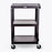 Luxor AVJ42 Series Multimedia Cart 24 W X 18 D X 24 to 42 H Inch Black - AVJ42