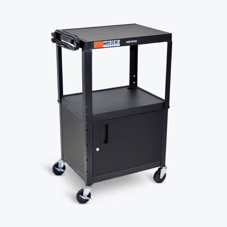 Luxor AVJ42 Series Multimedia Cart 24 W X 18 D X 24 to 42 H Inch - AVJ42C