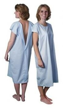 Standard Textile Patient Exam Gown 4X-Large Adult Tiffany Blue - 70G20830