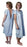 Standard Textile Patient Exam Gown 4X-Large Adult Tiffany Blue - 70G20830