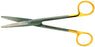 BR Surgical - Dissecting Scissors Mayo 6-3/4 Inch Length Surgical Grade Stainless Steel / Tungsten Carbide NonSterile Finger Ring Handle Straight Blunt Tip / Blunt Tip - BR08-16417