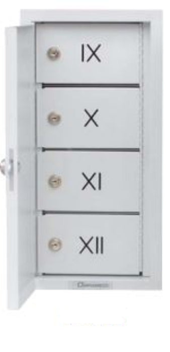 Omnimed Segmented Narcotic Cabinets - 17.75”H x 9”W x 4.50”D