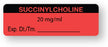 United Ad Label Pre-Printed Label Anesthesia Label Ondansetron / 2 mg/ml, Exp.Dt./Tm_____ White 1/2 X 1-1/2 Inch - ULAL0562