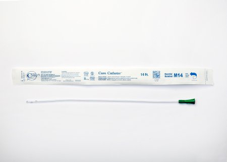 Cure Medical Cure Catheter Urethral Catheter Straight Tip 14 Fr. 16 Inch - 14