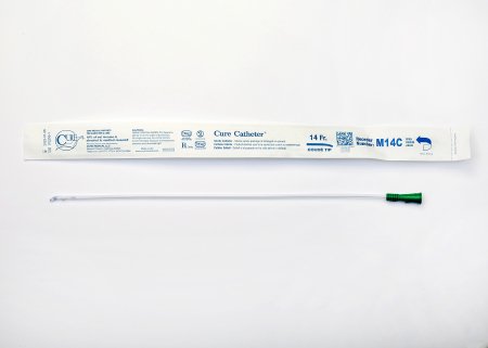 Cure Medical Cure Catheter Urethral Catheter Coude Tip 14 Fr. 16 Inch - 14C