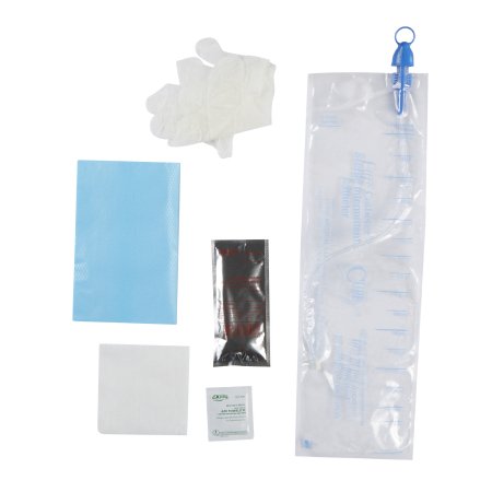 Cure Catheter - Intermittent Catheter Kit Closed System / Straight Tip 12 Fr. Without Balloon - CS12
