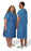 Standard Textile Patient Exam Gown Large Adult Green Print - 74N11426
