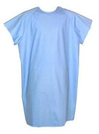 Standard Textile Patient Exam Gown Large Adult Burgundy Print - 74N12426