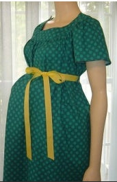 Standard Textile Patient Exam Gown Large Adult Green Print - 74N11426