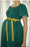 Standard Textile Patient Exam Gown Large Adult Green Print - 74N11426