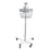 Welch Allyn - Mobile Stand Mobile Classic Stand With Basket For use with Connex Vital Sign Monitors - 4700-60