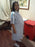 Standard Textile Patient Exam Gown Large Adult Telegraph Blue / Gray - 74F35530