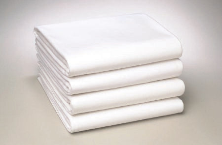 Standard Textile - Bed Sheet Flat Sheet 66 X 104 Inch White Cotton 55% / Polyester 45% Reusable - 03360400