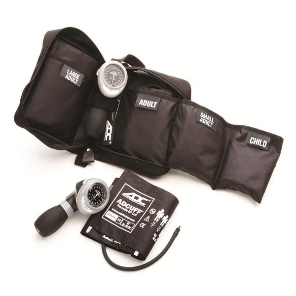 American Diagnostic Corp. Kit Blood Pressure Cuff Multikuf 8X6X3.5" Sz 9-12 Chld/Adlt Arm Dl Dspl Black Ea - 732-BK