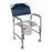 drive - Commode / Shower Chair Fixed Arm Aluminum Frame 16 Inch Seat Width - 11114KD-1