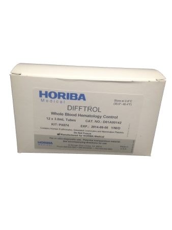 Horiba Difftrol Hematology Control 3 Levels 12 X 3 mL - 5300000502