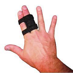 DigiWrap - Finger Splint Adult Assorted Sizes Hook and Loop Strap Closure Black - 10327